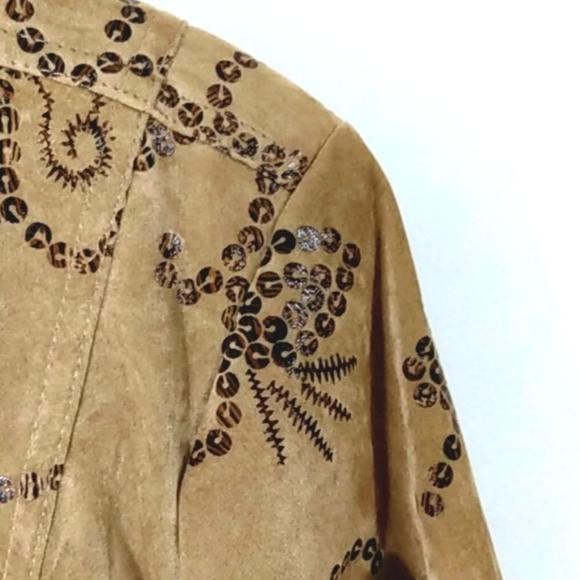 ERIN LONDON NWT FAUX SUEDE JACKET BLAZER SIZE XL - Picture 3 of 12